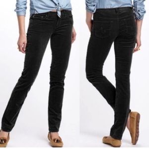 AG Stevie Ankle - slim straight ankle - dark green corduroy (26)